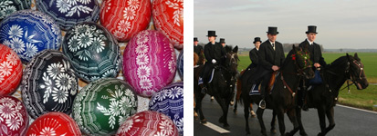 Sorb Easter eggs and the traditional Easter ride Sorb Easter eggs and the traditional Easter ride