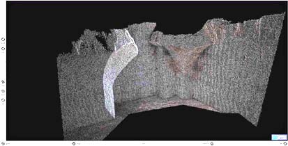 Results of data collection combined with photo information: cellar - vault abutment - of princely forge (16th cent.) in Dresden. Excavations Sporergasse , 2007/2008.