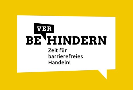  Logo der Kampagne Behindern verhindern