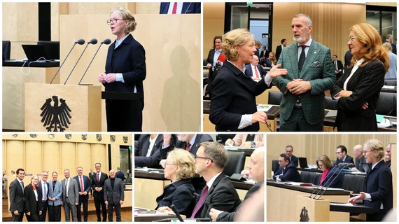 Eine Collage aus Eindrücken aus der 1069. Bundesratssitzung.