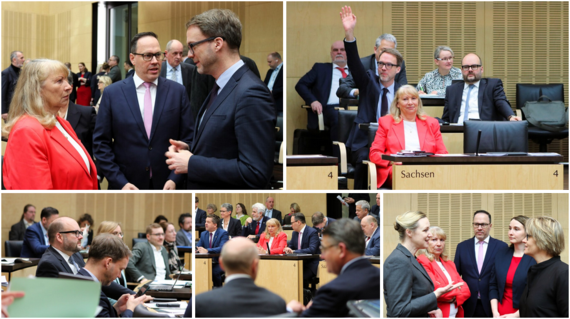 Eine Collage aus Eindrücken aus der 1062. Bundesratssitzung.