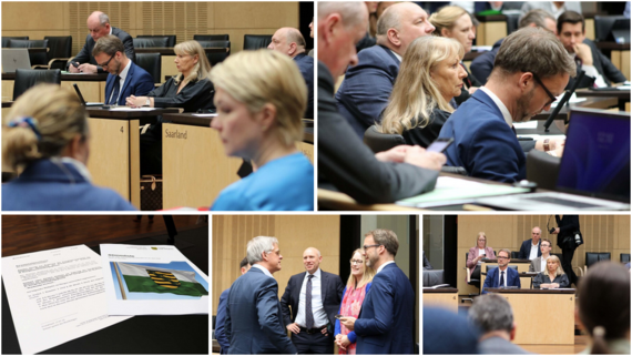 Eine Collage aus Eindrücken aus der 1064. Bundesratssitzung.