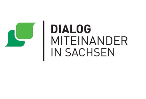 Schriftzug Dialog in Sachsen